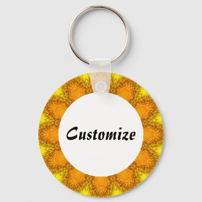 Daisy Mandala Template 24 Schlüsselanhänger (Vorderseite)