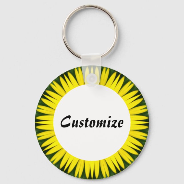 Daisy Mandala Template 25 Schlüsselanhänger (Vorderseite)
