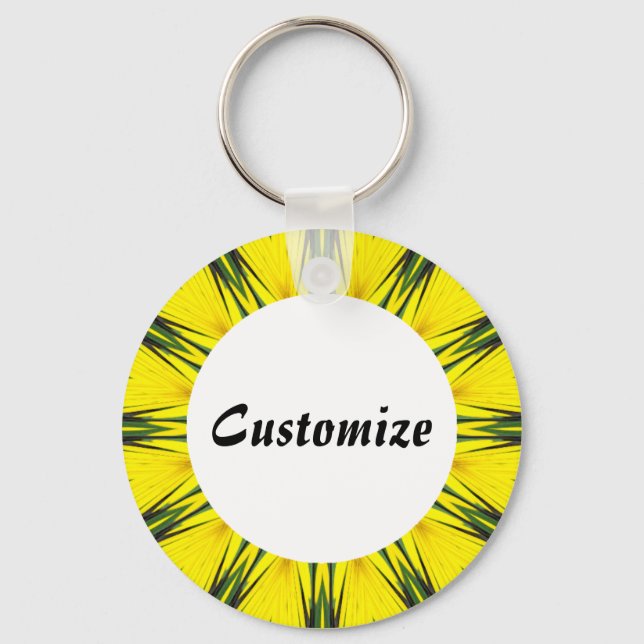 Daisy Mandala Template 29 Schlüsselanhänger (Vorderseite)