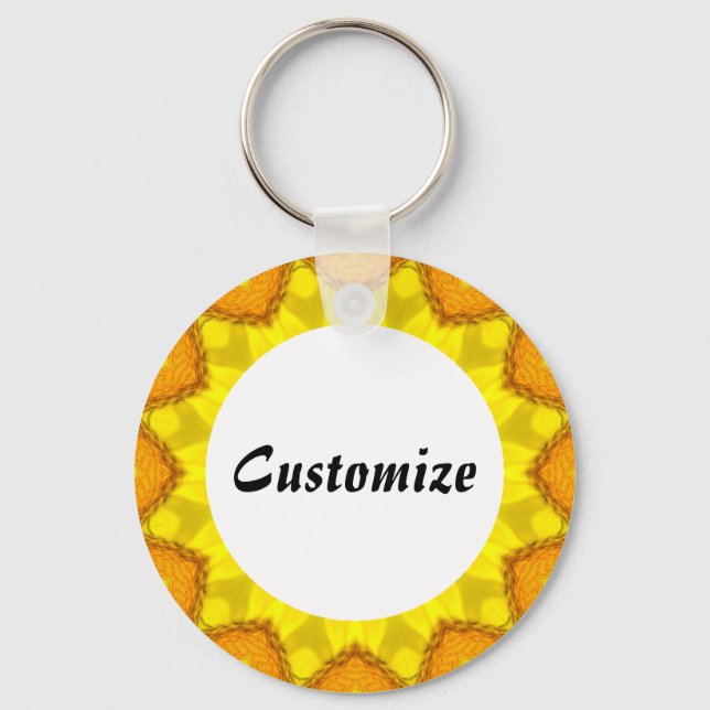 Daisy Mandala Template 30 Schlüsselanhänger (Vorderseite)