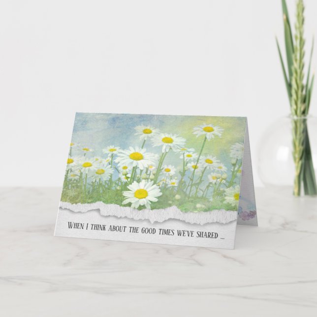 Daisy Meadow Friendship Karte (Vorderseite)