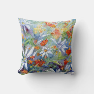 Daisy Meadow Throw-Pillow Kissen