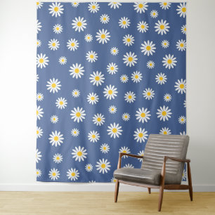 Daisy Meadows Blue Wandteppich
