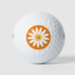Daisy mit Initial Orange Golfball