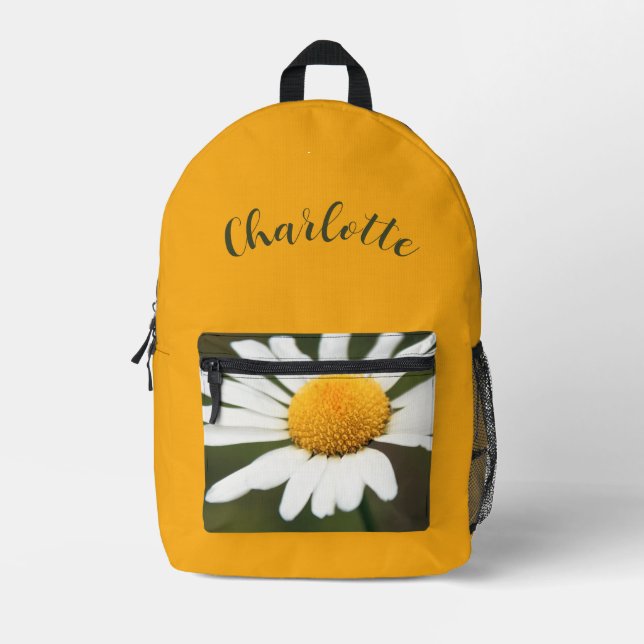 Daisy mit Name Bedruckter Rucksack (Vorderseite)
