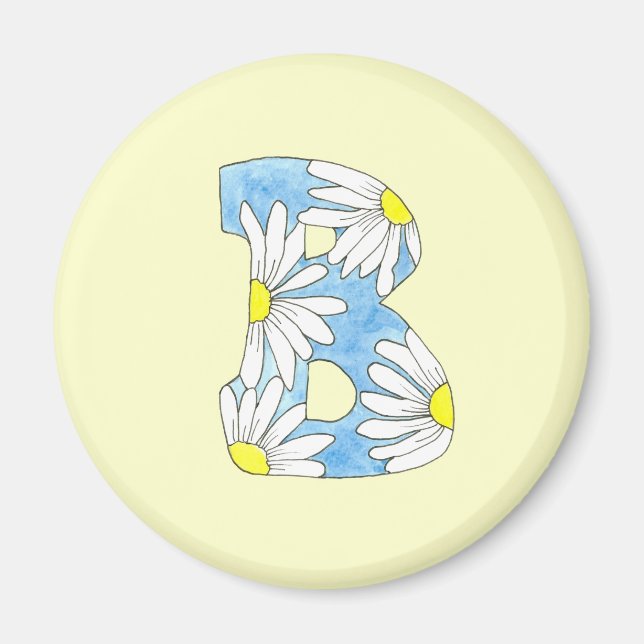 Daisy Monogram B Magnet (Vorne)