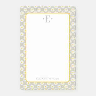 Daisy Monogram Post-it Klebezettel