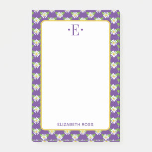 Daisy Monogram Post-it Klebezettel