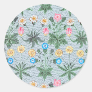 Daisy-Muster von William Morris  Runder Aufkleber