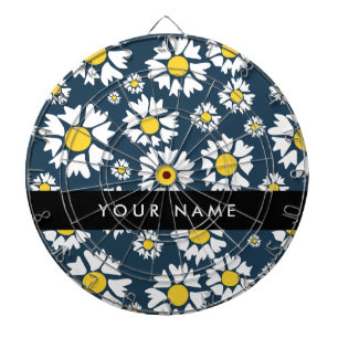 Daisy Muster, White Daisies, Ihr Name Dartscheibe