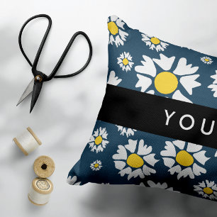Daisy Muster, White Daisies, Ihr Name Dekokissen