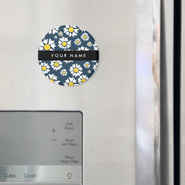 Daisy Muster, White Daisies, Ihr Name Magnet