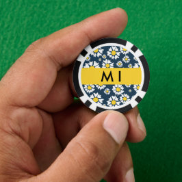 Daisy Muster, White Daisies, Ihr Name Pokerchips