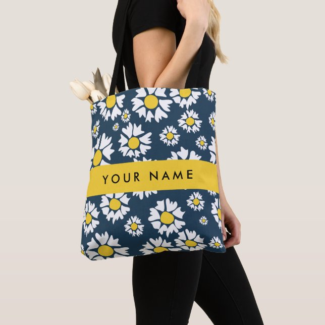 Daisy Muster, White Daisies, Ihr Name Tasche (Von Nahem)