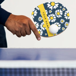 Daisy Muster, White Daisies, Ihr Name Tischtennis Schläger