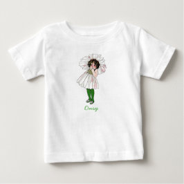Daisy Niedlich Little Girl Blume Child Floral Vint Baby T-shirt