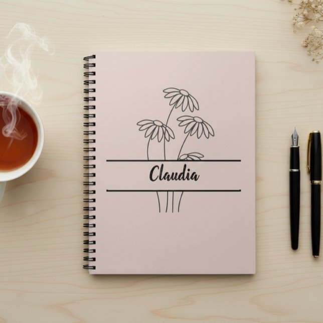 Daisy notebook, Back to school, Gift for girls Notizblock (Von Creator hochgeladen)