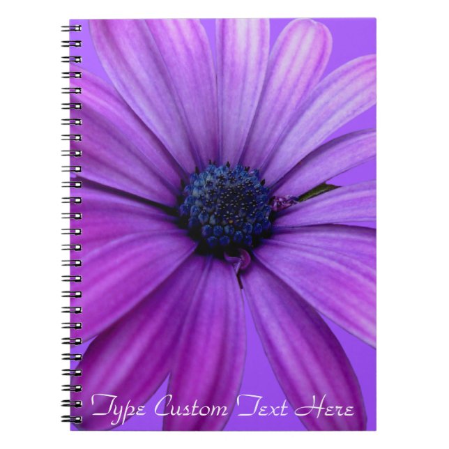 Daisy Notebook Personalisierte Daisy Blume Noteboo Notizblock (Vorderseite)
