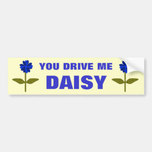 Daisy Ocean Blue Autoaufkleber