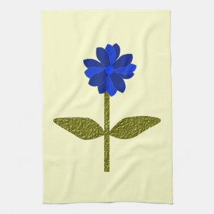 Daisy Ocean Blue Kitchtuch Handtuch