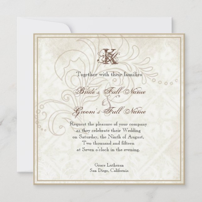 Daisy, Pansy, Rose in Butterfly, Einladung zur Hoc (Vorderseite)