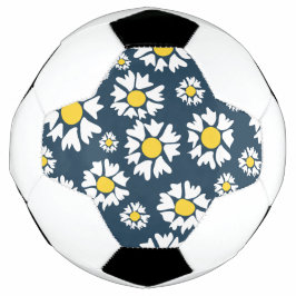 Daisy Pattern, Blumenmuster, weiße Daisien Fußball