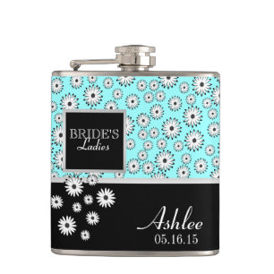 Daisy Pattern Bridesmaid Flachmann