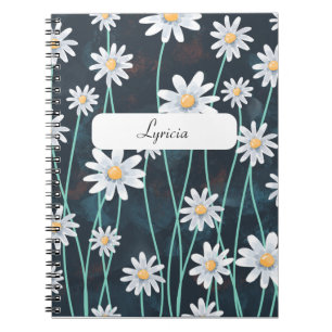 Daisy Pattern Notebook - Blumendesign für Everyda Notizblock