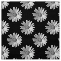 Daisy Pattern - Schwarz und Weiß