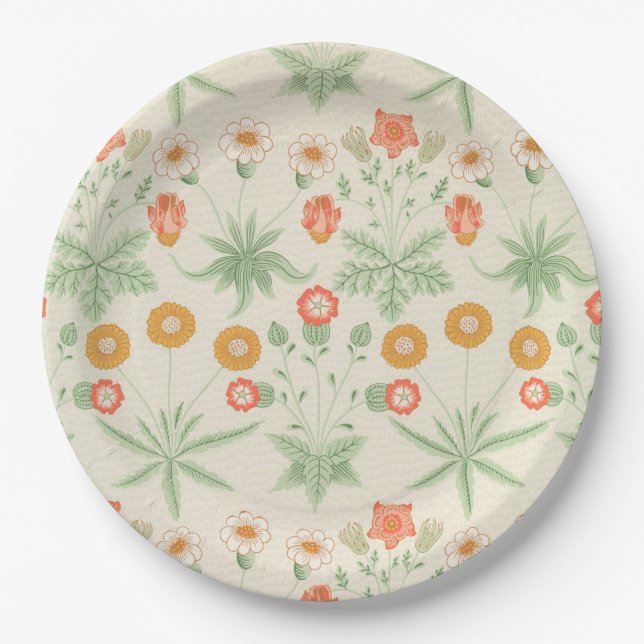 Daisy Pattern (von William Morris) Pappteller (Vorderseite)