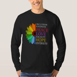 Daisy Peace Liebe Equality Diversity Human Rights  T-Shirt