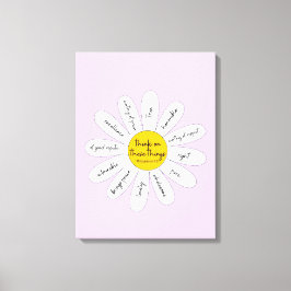 Daisy Philippians 4:8 Dekorative Leinwand