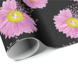 Daisy Pink Breast Cancour Survivor Ribbons Geschenkpapier