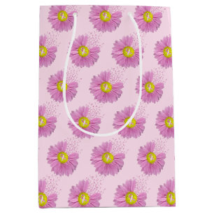 Daisy Pink Breast Cancour Survivor Ribbons Mittlere Geschenktüte