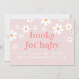 Daisy Pink Retro Babyduschbücher für die Kinderkar Einladung