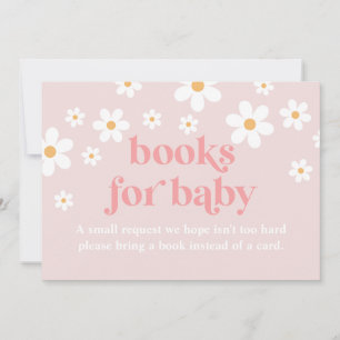 Daisy Pink Retro Babyduschbücher für die Kinderkar Einladung