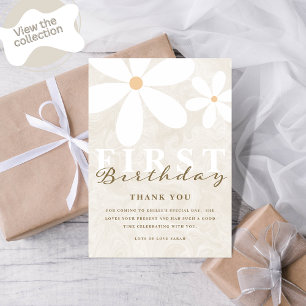 Daisy Premier Anniversaire Fête à thème Carte de r