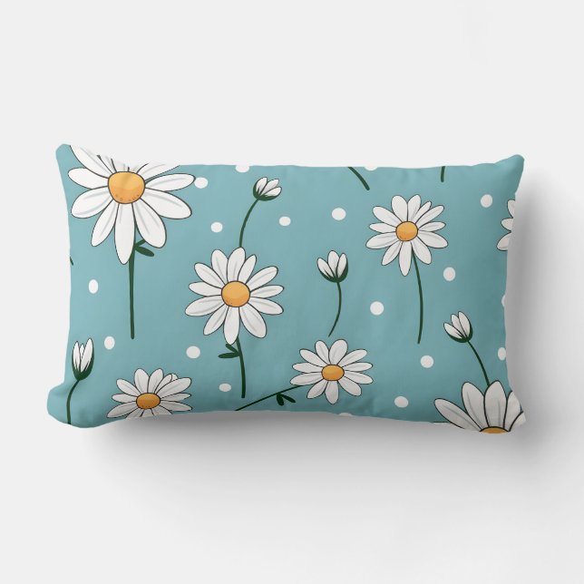 Daisy Print Lendenkissen (Vorderseite)