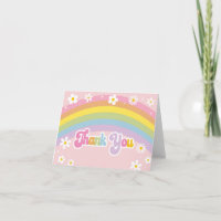 Daisy Rainbow Retro Birthday