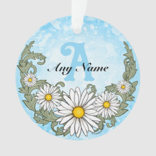 Daisy-Rand-Monogramm Ornament