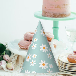 Daisy Retro birthday party hats Partyhütchen