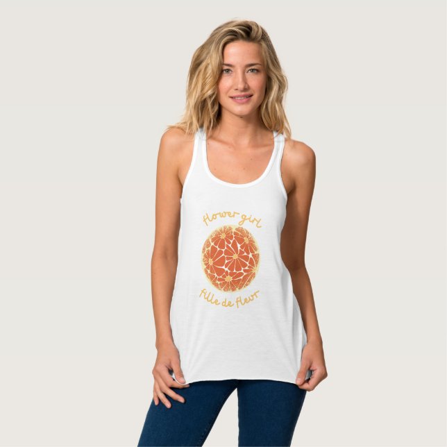 Daisy Retro Flower Girl Hippie Soul Tank Top (Vorderseite Vollansicht)