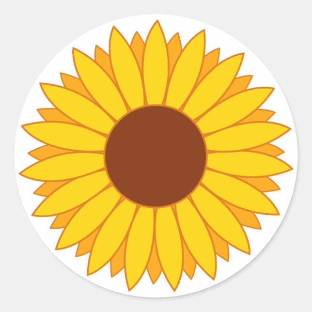 Daisy Runder Aufkleber (Vorderseite)