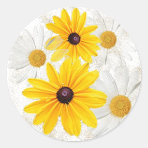 Daisy Runder Aufkleber