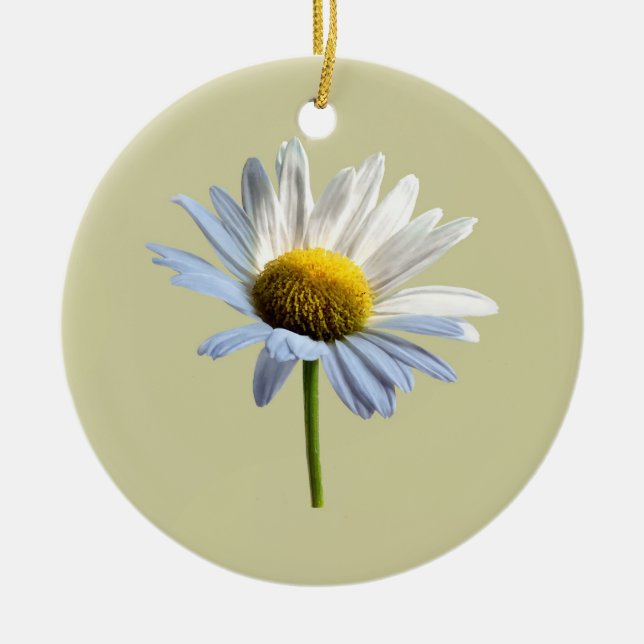 Daisy Shadow und Light Keramik Ornament (Vorne)