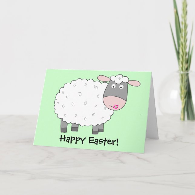 Daisy Sheep Feiertagskarte (Vorderseite)