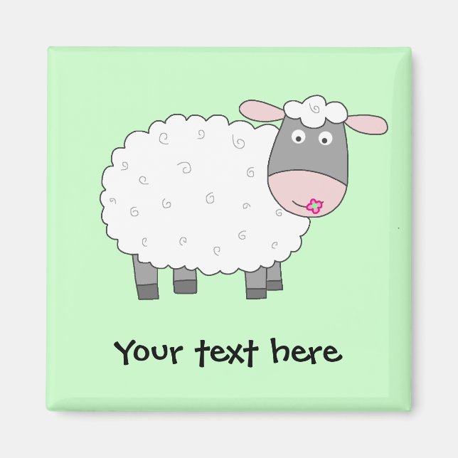 Daisy Sheep Magnet (Vorne)