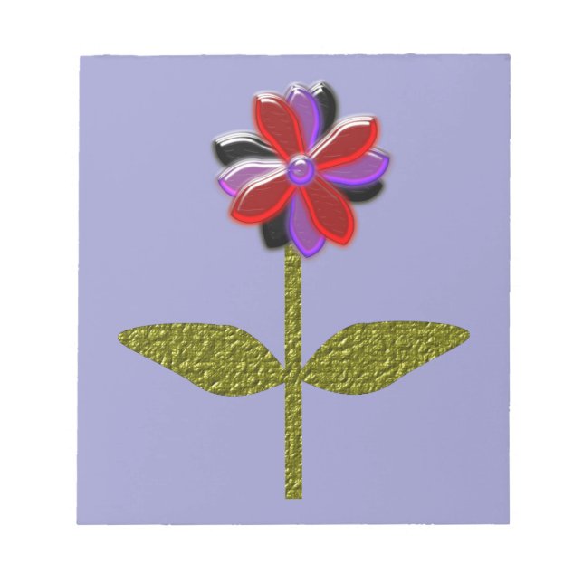 Daisy Shining Plastic Notepad Notizblock (Vorderseite)