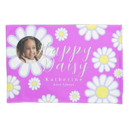 Daisy Simple Foto Violet Kissenbezug