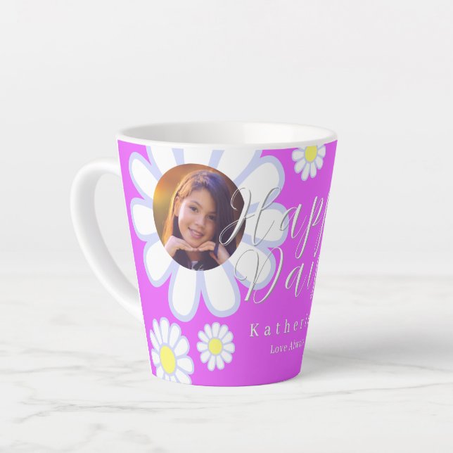 Daisy Simple Foto Violet Milchtasse (Linke Ecke)